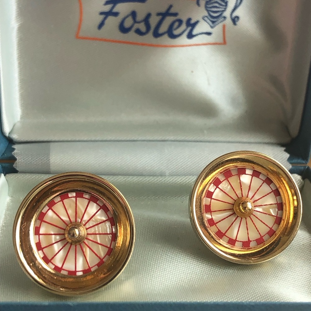 Casino Cufflinks Vtg